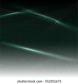 Abstract background advertising vector shiny colorful wave line green