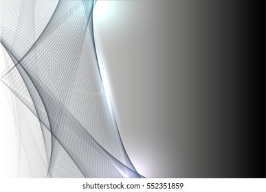 Abstract background advertising vector shiny colorful wave line blue