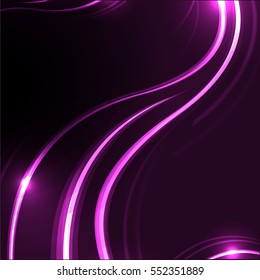 Abstract background advertising vector shiny colorful wave line purple
