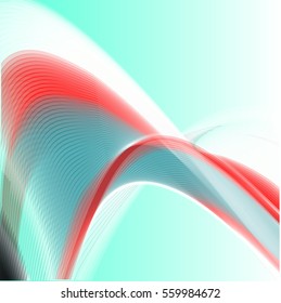 Abstract background advertising vector shiny colorful wave line blue