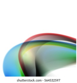 Abstract background advertising vector shiny colorful wave line blue