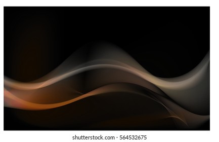 Abstract background advertising vector shiny colorful wave line yellow