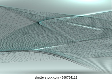 Abstract background advertising vector shiny colorful wave line blue