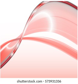 Abstract background advertising vector shiny colorful wave line red
