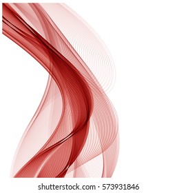 Abstract background advertising vector shiny colorful wave line red
