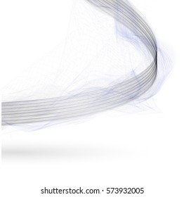 Abstract background advertising vector shiny colorful wave line blue
