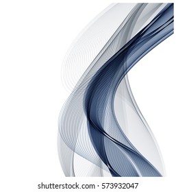 Abstract background advertising vector shiny colorful wave line blue