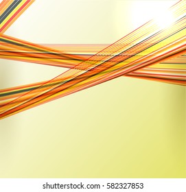 Abstract background advertising vector shiny colorful wave line yellow
