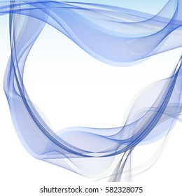 Abstract background advertising vector shiny colorful wave line blue