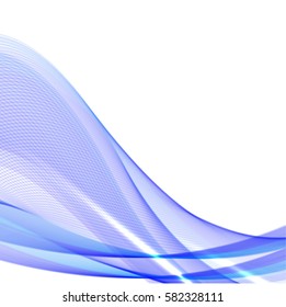Abstract background advertising vector shiny colorful wave line blue
