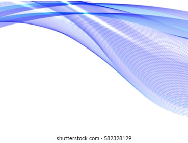 Abstract background advertising vector shiny colorful wave line blue
