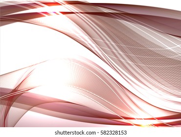 Abstract background advertising vector shiny colorful wave line red
