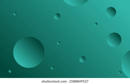 Abstract background with aesthetic circular objects