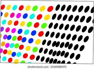 abstract background aesthetic geometric abstract minimalism multi color polka dot circle arrangement pattern