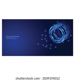 Abstract background with ai and big data