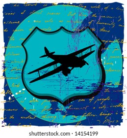 abstract background with airplane
