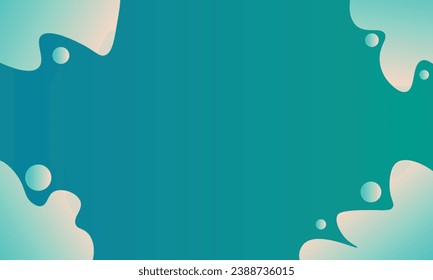 Abstract background all green with bubbles