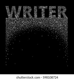 Abstract background of alphabet symbols. World book and copyright day. International Day of writer. International Day of the Book. World Book Day. Studying and learning concept. Vector illustration.