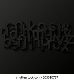 Abstract background with alphabet. Vector illustration. 