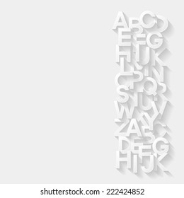 Abstract background with alphabet. Vector illustration 