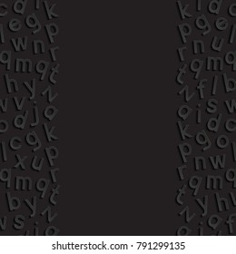 Abstract background with alphabet. Vector illustration.