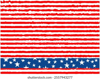 abstract background, american flag theme design, vector flat