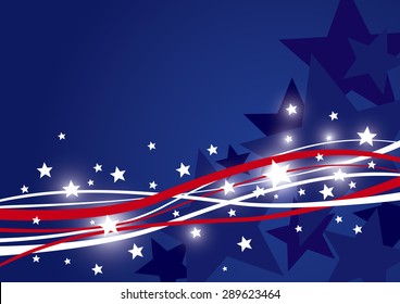 Abstract background of american flag vector illustration