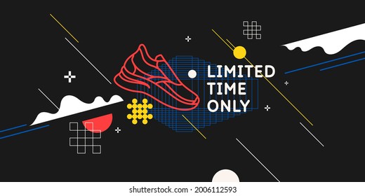 Abstract background with amorphous and geometric shapes.