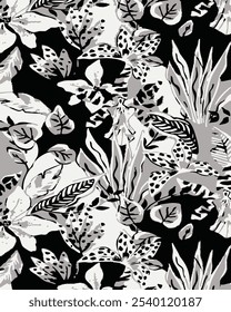 abstract, background, animal, jungle, texture, pattern, art, stripes, spot, zebra, leopard, design, colourful, graphic, illustration, paint, seamless, repeat, digital artwork, fashion, fabric, textile