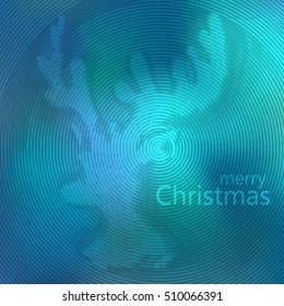 Abstract background with animal. Moose, elk, deer. Nature design. Vector illustration.