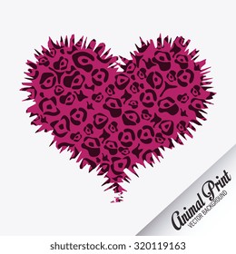 Abstract background animal prints design, vector illustration.
