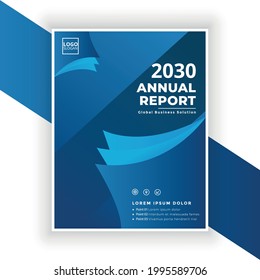 
Abstract background annual report design template