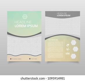 Abstract background annual report template, Modern triangle presentation template. Business design background, brochure or flyer concept or geometric web banner. triangle design brochure cover.
