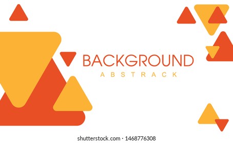 Abstract background annual report template, geometric triangle design business brochure cover