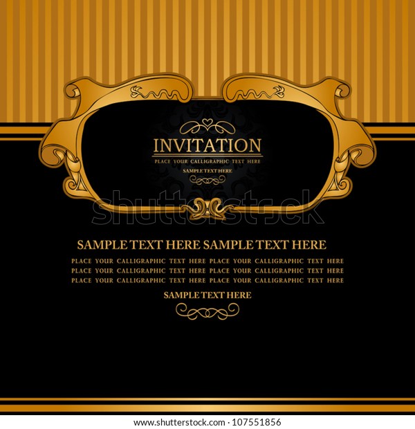 Abstract\
background with antique, luxury vintage frame and banner, gold\
anniversary, celebration, greeting, invitation, presentation,\
jubilee and birthday card for decoration,\
design