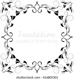 Abstract background with antique.Invitation cards.