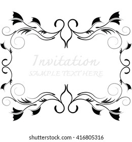 Abstract background with antique.Invitation cards.