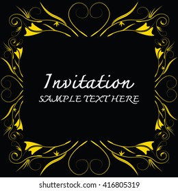 Abstract background with antique.Invitation cards.