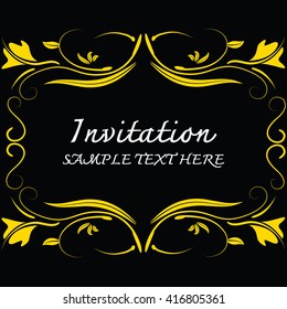 Abstract background with antique.Invitation cards.