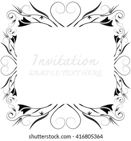 Abstract background with antique.Invitation cards.