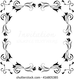 Abstract background with antique.Invitation cards.