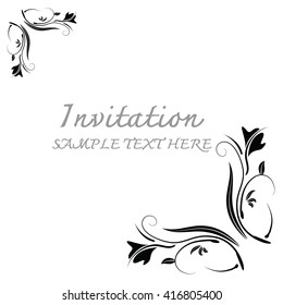 Abstract background with antique.Invitation cards.