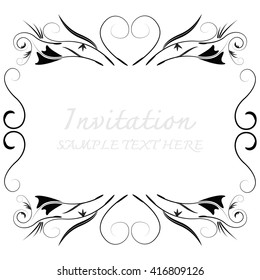 Abstract background with antique.Invitation cards.