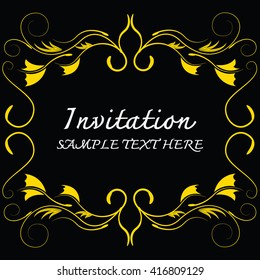 Abstract background with antique.Invitation cards.