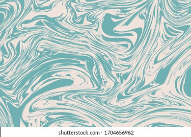 Abstract Background - Aqua White Cream Wave Marble Pattern Fits for : Wall Art, Background, Wallpaper, Decoration, Simple Elegant and Luxury Prints Material