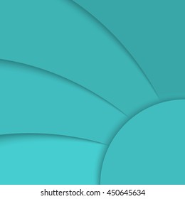 Abstract background, aquamarine petals. Vector illustration for web design, desktop wallpaper or website.