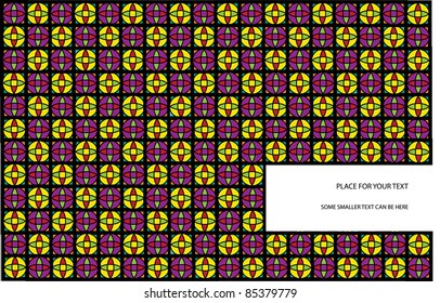 abstract background with arabian mosaic motives and place for your text