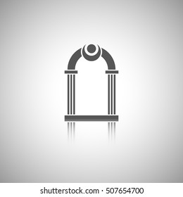 Abstract background - arch silhouette