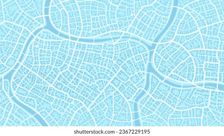 Resumen del área de fondo, mapa, calle de la ciudad. Vista superior de la ciudad, calles y bloques, datos de distancia de ruta, giros de ruta. Panorama urbano en Skyline. Ilustración de la cartografía, mapa de la calle de diseño plano digital, vector