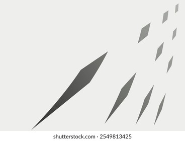 Abstract background with an arrow ideally created from an alignment of diamonds